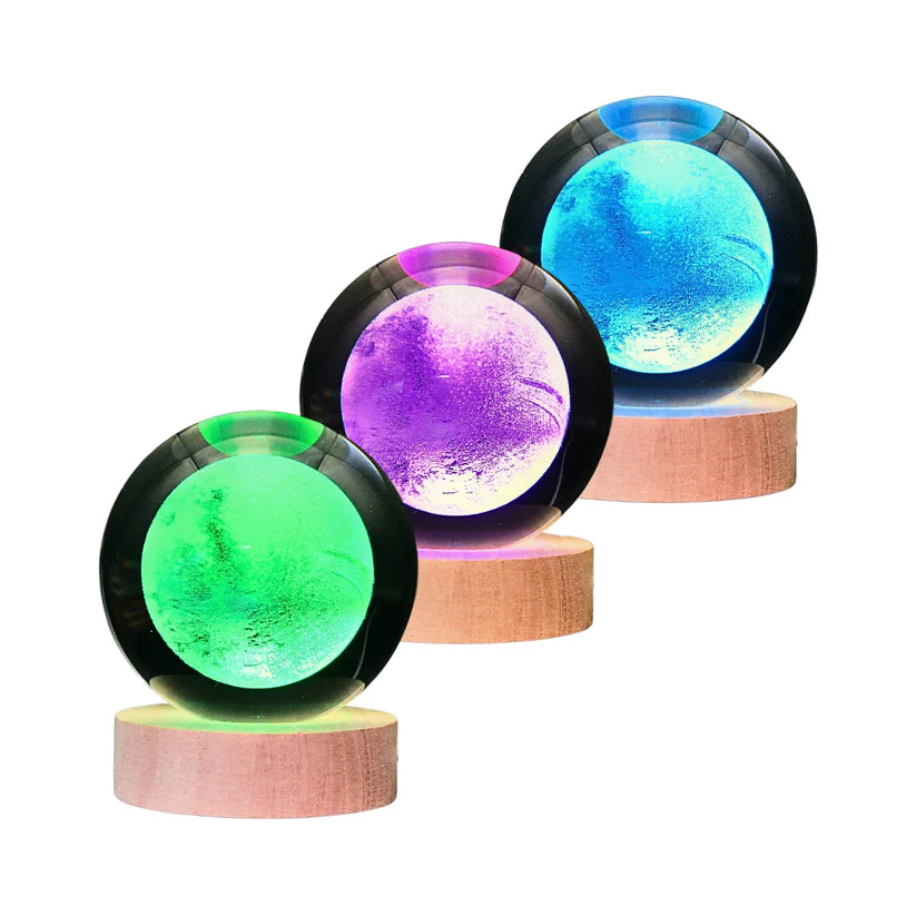 Lámpara Bola De Cristal LED RGB Colores