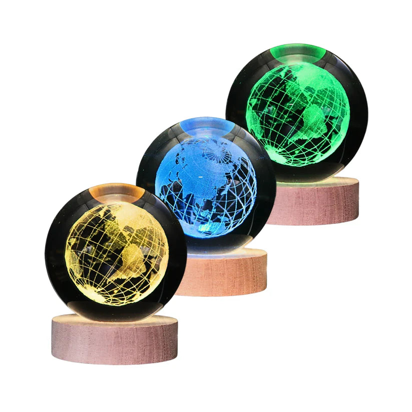 Lámpara Bola De Cristal LED RGB Colores