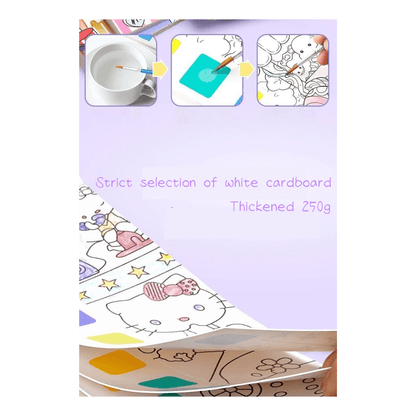 Libreta Para Pintar Con Acuarela Sanrio Kuromi Melody Cinnamoroll