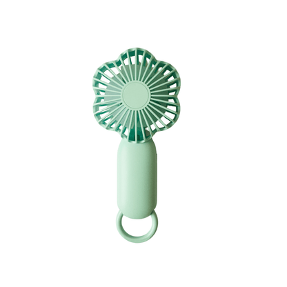 Mini Ventilador Portátil Verde Con Luz