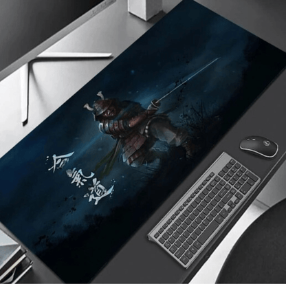 Mousepad Gamer XXL Diseño Samuray azul