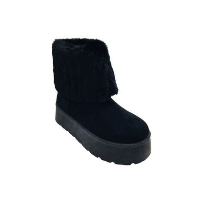 Pantubota Botin De Mujer Con Chiporro Invierno Plataforma