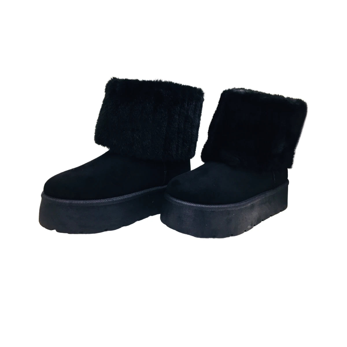 Pantubota Botin De Mujer Con Chiporro Invierno Plataforma