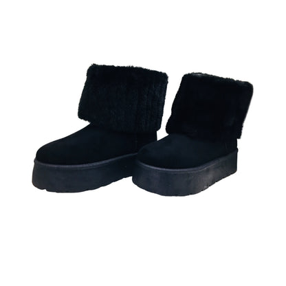 Pantubota Botin De Mujer Con Chiporro Invierno Plataforma