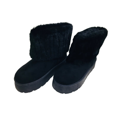 Pantubota Botin De Mujer Con Chiporro Invierno Plataforma