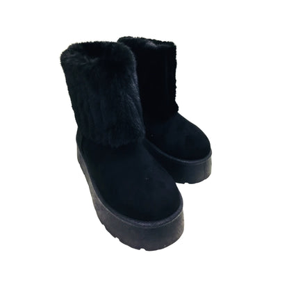 Pantubota Botin De Mujer Con Chiporro Invierno Plataforma