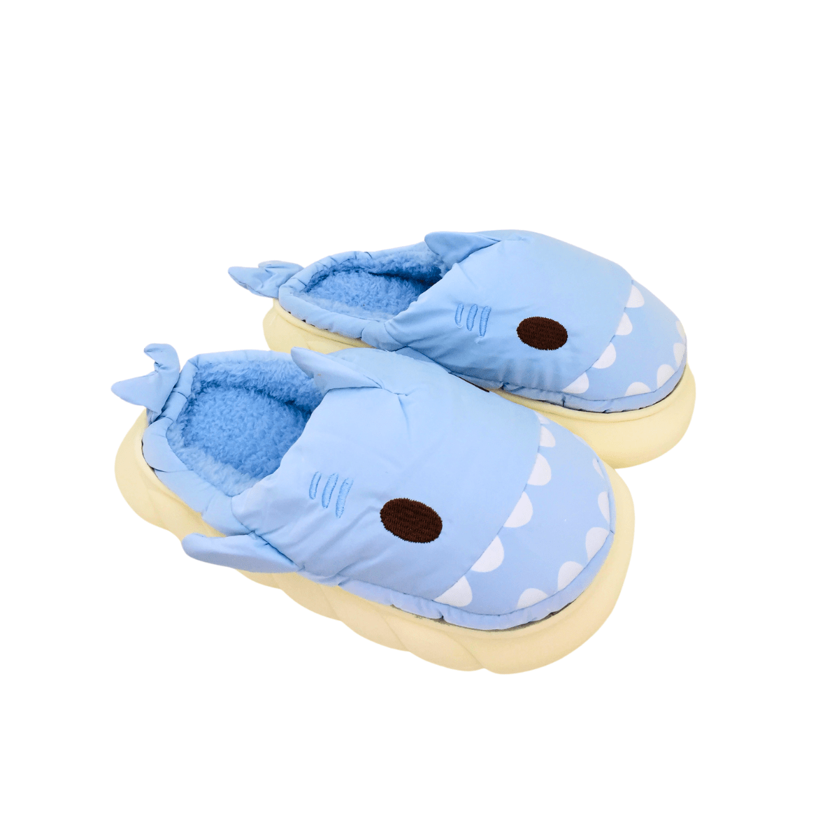 Pantuflas Tiburón De Invierno Chiporro Antideslizantes Celeste