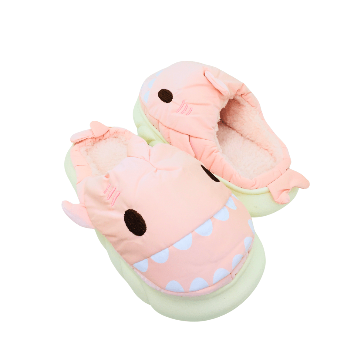 Pantuflas Tiburón De Invierno Chiporro Antideslizantes Rosa