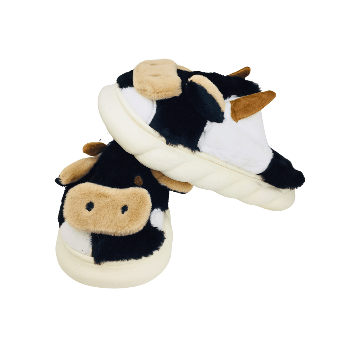 Pantuflas Vaquita Calzado Kawaii Comodas Y Calentitas