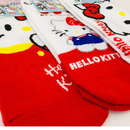 Par Calcetines Hello Kitty Sanrio Kawaii Talla Estandar