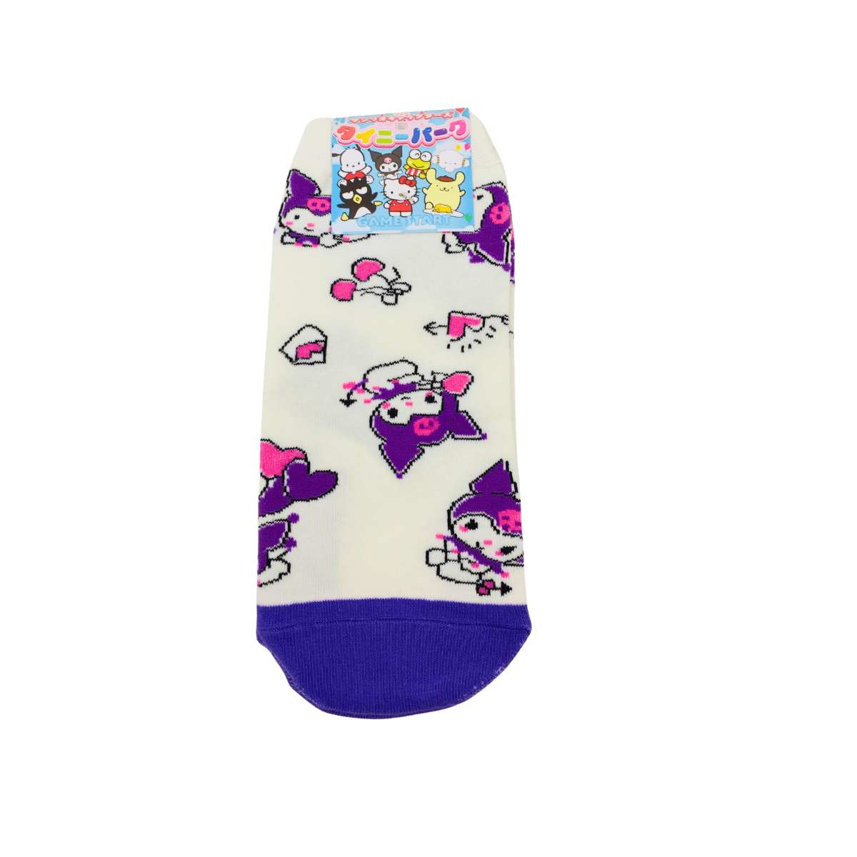 Set 5 Pares Calcetines Kuromi Sanrio Kawaii Talla Estándar