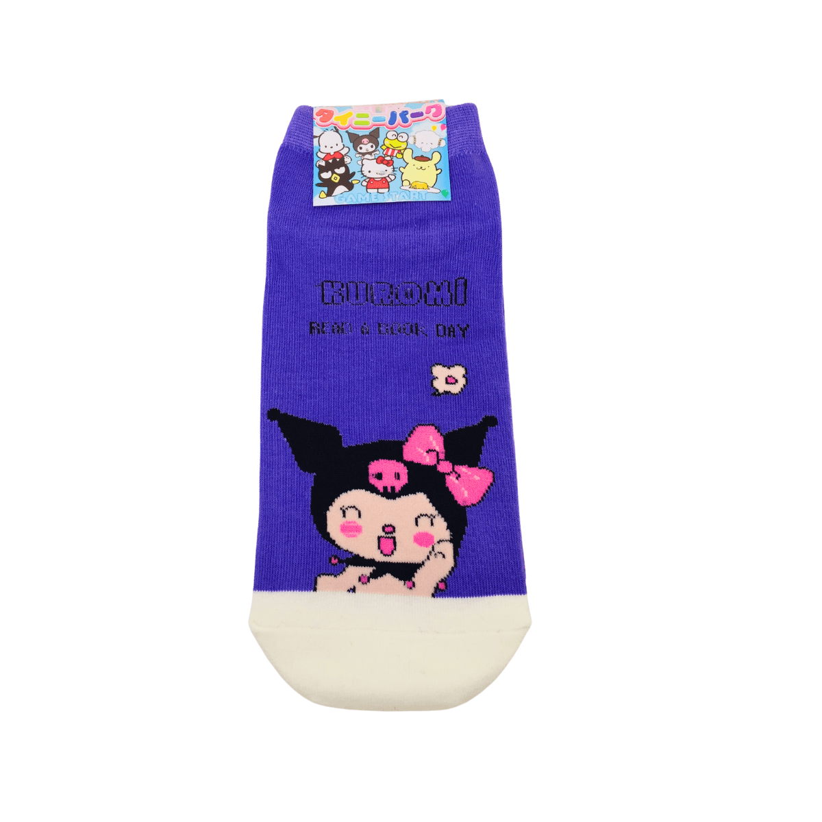 Set 5 Pares Calcetines Kuromi Sanrio Kawaii Talla Estándar