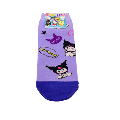 Set 5 Pares Calcetines Kuromi Sanrio Kawaii Talla Estándar