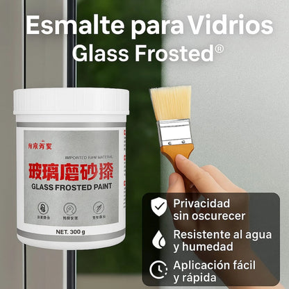Pintura Esmerilada Para Vidrios 300g + Brocha