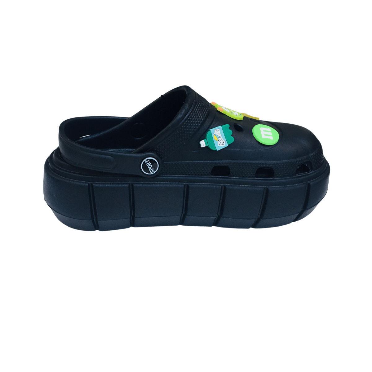 Sandalias Crocs Charm Toy Story Calzado Mujer Negra El Barato