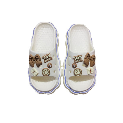 Sandalias Crocs Toy Charms Blanca Calzado Para Dama Plataforma Gruesa