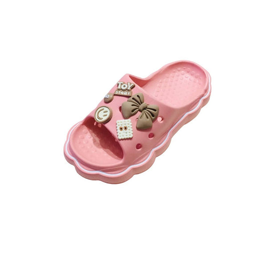 Sandalias Crocs Toy Charms Rosa Calzado Para Dama Plataforma Gruesa