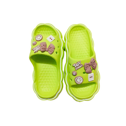 Sandalias Crocs Toy Charms Verde Calzado Para Dama Plataforma Gruesa