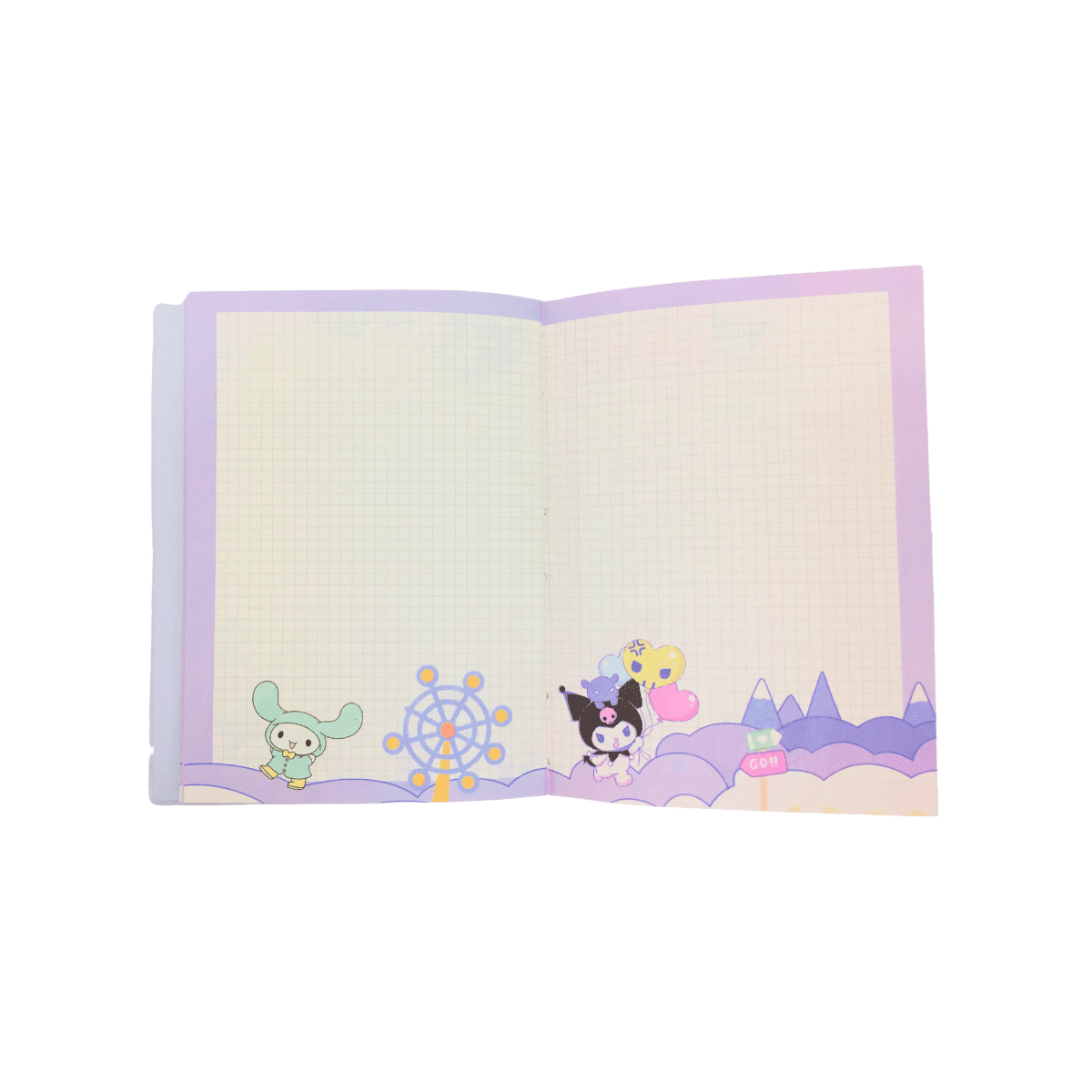 Libreta Kuromi Sanrio Kawaii Con Cierre Imantado