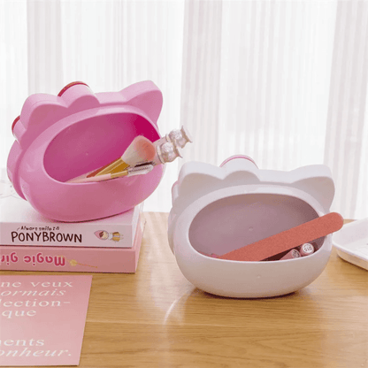 Espejo De Tocador Porta Cosmeticos Hello Kitty Sanrio