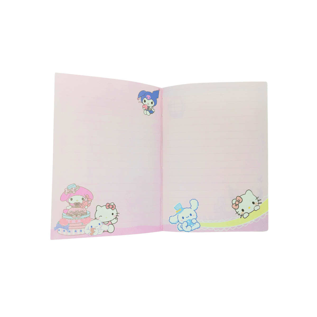 Libreta Kuromi Sanrio Kawaii Con Cierre Imantado